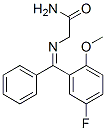 2-[[(5-Fluoro-2-methoxyphenyl)phenylmethylene]amino]acetamide CAS#: 90746-44-4