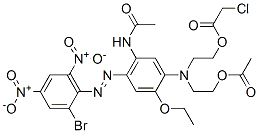 2-[[5-(acetylamino)-4-[(2-bromo-4,6-dinitrophenyl)azo]-2-ethoxyphenyl][2-(acetyloxy)ethyl]amino]ethyl chloroacetate CAS#: 93965-01-6