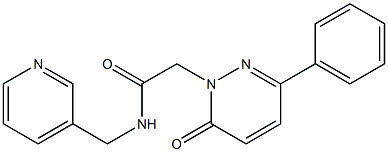 2-(6-oxo-3-phenylpyridazin-1(6H)-yl)-N-(pyridin-3-ylmethyl)acetamide CAS#: 898189-76-9