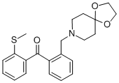 2-[8-(1,4-DIOXA-8-AZASPIRO[4.5]DECYL)METHYL]-2'-THIOMETHYL BENZOPHENONE CAS#: 898755-94-7