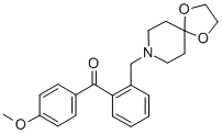 2-[8-(1,4-DIOXA-8-AZASPIRO[4.5]DECYL)METHYL]-4'-METHOXY BENZOPHENONE CAS#: 898755-82-3