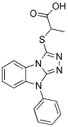 2-(9-PHENYL-9H-BENZO[4,5]IMIDAZO[2,1-C][1,2,4]TRIAZOL-3-YLSULFANYL)-PROPIONIC ACID CAS#: 891449-63-1