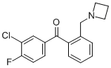 2'-AZETIDINOMETHYL-3-CHLORO-4-FLUOROBENZOPHENONE CAS#: 898755-01-6