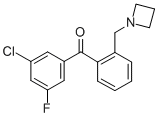 2'-AZETIDINOMETHYL-3-CHLORO-5-FLUOROBENZOPHENONE CAS#: 898755-17-4