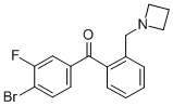 2'-AZETIDINOMETHYL-4-BROMO-3-FLUOROBENZOPHENONE CAS#: 898754-97-7