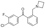 2'-AZETIDINOMETHYL-4-CHLORO-3-FLUOROBENZOPHENONE CAS#: 898754-99-9