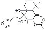 (+)-2-Acetyloxy-4-[2-(3-furanyl)ethyl]-3,4,4a,5,6,7,8,8a-octahydro-3,4-dihydroxy-3,4a,8,8-tetramethylnaphthalen-1(2H)-one CAS#: 95261-28-2