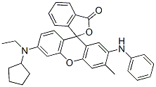 2'-Anilino-6'-(cyclopentylethylamino)-3'-methylspiro[phthalide-3,9'-[9H]xanthene] CAS#: 93204-69-4