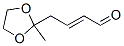 2-Butenal,  4-(2-methyl-1,3-dioxolan-2-yl)- CAS#: 90788-54-8