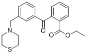 2-CARBOETHOXY-3'-THIOMORPHOLINOMETHYL BENZOPHENONE CAS#: 898762-90-8