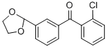 2-CHLORO-3'-(1,3-DIOXOLAN-2-YL)BENZOPHENONE CAS#: 898759-25-6