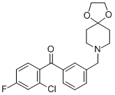 2-CHLORO-3'-[8-(1,4-DIOXA-8-AZASPIRO[4.5]DECYL)METHYL]-4-FLUOROBENZOPHENONE CAS#: 898762-11-3
