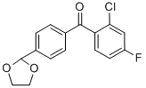 2-CHLORO-4'-(1,3-DIOXOLAN-2-YL)-4-FLUOROBENZOPHENONE CAS#: 898760-60-6