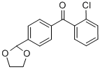 2-CHLORO-4'-(1,3-DIOXOLAN-2-YL)BENZOPHENONE CAS#: 898760-43-5