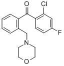 2-CHLORO-4-FLUORO-2'-MORPHOLINOMETHYL BENZOPHENONE CAS#: 898750-89-5