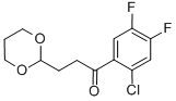 2'-CHLORO-4',5'-DIFLUORO-3-(1,3-DIOXAN-2-YL)-PROPIOPHENONE CAS#: 898757-29-4