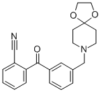 2-CYANO-3'-[8-(1,4-DIOXA-8-AZASPIRO[4.5]DECYL)METHYL]BENZOPHENONE CAS#: 898761-47-2