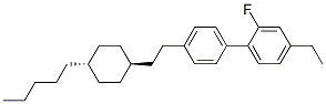 2-Fluoro-4-ethyl-4'-(2-(trans-4-n-pentylcyclohexyl)ethyl)-1,1'-biphenyl CAS#: 95379-18-3