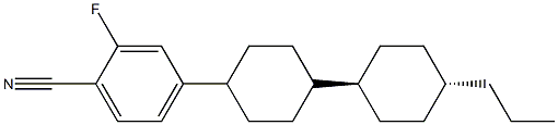 2-Fluoro-4-[(trans,trans)-4'-propyl[1,1'-bicyclohexyl]-4-yl]benzonitrile CAS#: 93743-04-5
