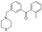 2-METHYL-3'-THIOMORPHOLINOMETHYL BENZOPHENONE CAS#: 898762-72-6