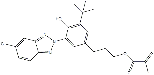 2-METHYLACRYLICACID3-[3-TERT-BUTYL-5-(5-CHLOROBENZOTRIAZOL-2-YL)-4-HYDROXYPHENYL]-PROPYLESTER CAS#: 96478-15-8