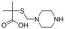 2-Methyl-2-[(1-piperazinylmethyl)thio]propionic acid CAS#: 91086-38-3