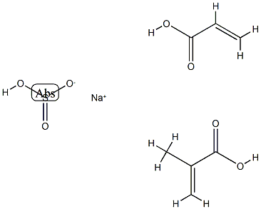 2-Methyl-2-propenoic acid telomer with 2-propenoic acid and sodium hydrogen sulfite, sodium salt CAS#: 91112-49-1