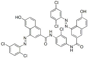 2-Naphthalenecarboxamide, N,N'-(2-chloro-1,4-phenylene) bis[4-[(2,5-dichlorophenyl)azo]-6-hydroxy- CAS#: 93385-10-5