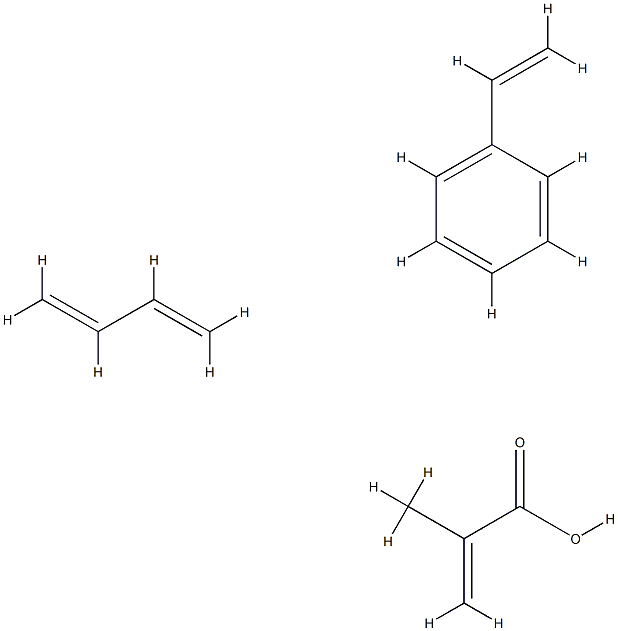2-Propenoic acid, 2-methyl-, polymer with 1,3-butadiene and ethenylbenzene CAS#: 9010-93-9