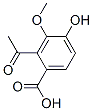 2-acetyl-4-hydroxy-3-methoxybenzoic acid CAS#: 93762-15-3