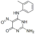 2-amino-6-[(2-methylphenyl)amino]-5-nitroso-1H-pyrimidin-4-one CAS#: 91347-56-7