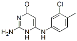 2-amino-6-[(3-chloro-4-methyl-phenyl)amino]-1H-pyrimidin-4-one CAS#: 93606-35-0