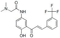 2-(dimethylamino)-N-[4-hydroxy-3-[1-oxo-3-[3-(trifluoromethyl)phenyl]allyl]phenyl]acetamide CAS#: 94094-50-5