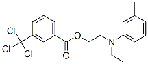 2-[ethyl(3-methylphenyl)amino]ethyl 3-(trichloromethyl)benzoate CAS#: 93805-37-9