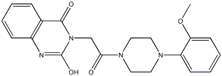 2-hydroxy-3-{2-[4-(2-methoxyphenyl)piperazin-1-yl]-2-oxoethyl}quinazolin-4(3H)-one CAS#: 895829-49-9
