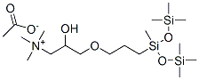 2-hydroxy-3-[3-[1,3,3,3-tetramethyl-1-[(trimethylsilyl)oxy]disiloxanyl]propoxy]propyltrimethylammonium acetate CAS#: 94071-25-7