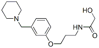2-hydroxy-N-[3-[3-(1-piperidylmethyl)phenoxy]propyl]acetamide CAS#: 97900-88-4