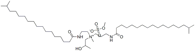 (2-hydroxypropyl)methyl[2-[(1-oxoisooctadecyl)amino]ethyl][3-[(1-oxoisooctadecyl)amino]propyl]ammonium methyl sulphate CAS#: 93820-35-0