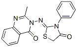 2-methyl-3-(4-oxo-3-phenylthiazolidin-2-ylidenamino)-4-(3H)-quinazolinone CAS#: 92835-19-3