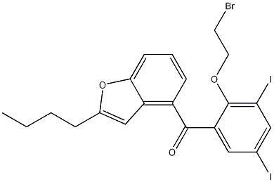 2-n-Butyl-4-[(2-Bromoethoxy)-3,5-diiodobenzoyl]benzofuran CAS#: 96027-84-8