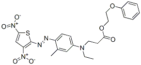 2-phenoxyethyl N-[4-[(3,5-dinitro-2-thienyl)azo]-3-methylphenyl]-N-ethyl-beta-alaninate CAS#: 94108-23-3