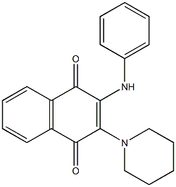 2-(phenylamino)-3-(piperidin-1-yl)naphthalene-1,4-dione CAS#: 95003-38-6