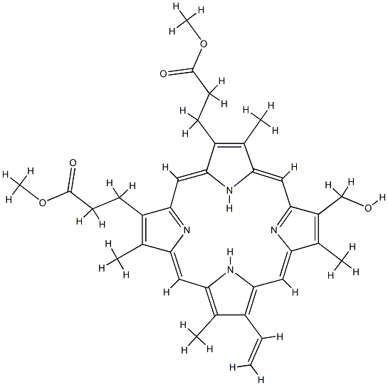 2-vinyl-4-(hydroxymethyl)deuteroporphyrin IX CAS#: 91874-97-4