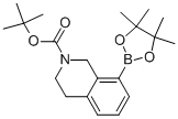 2(1H)-ISOQUINOLINECARBOXYLIC ACID, 3,4-DIHYDRO-8-(4,4,5,5-TETRAMETHYL-1,3,2-DIOXABOROLAN-2-YL)-, 1,1-DIMETHYLETHYL ESTER CAS#: 893566-73-9