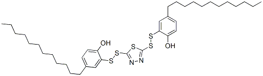 2,2'-[1,3,4-thiadiazole-2,5-diylbis(dithio)]bis[4-dodecylphenol] CAS#: 94386-59-1