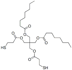 2,2-bis[(3-mercapto-1-oxopropoxy)methyl]-1,3-propanediyl dioctanoate CAS#: 96692-62-5