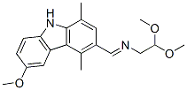 2,2-dimethoxyethyl[(6-methoxy-1,4-dimethyl-9H-carbazol-3-yl)methylene]amine CAS#: 93841-62-4