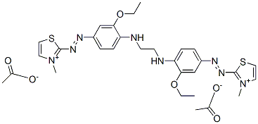 2,2'-[ethylenebis[imino(3-ethoxy-4,1-phenylene)azo]]bis[3-methylthiazolium] diacetate CAS#: 94276-19-4