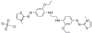 2,2'-[ethylenebis[imino(3-ethoxy-4,1-phenylene)azo]]bis[3-methylthiazolium] sulphate CAS#: 97752-40-4