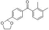 2,3-DIMETHYL-4'-(1,3-DIOXOLAN-2-YL)BENZOPHENONE CAS#: 898760-16-2